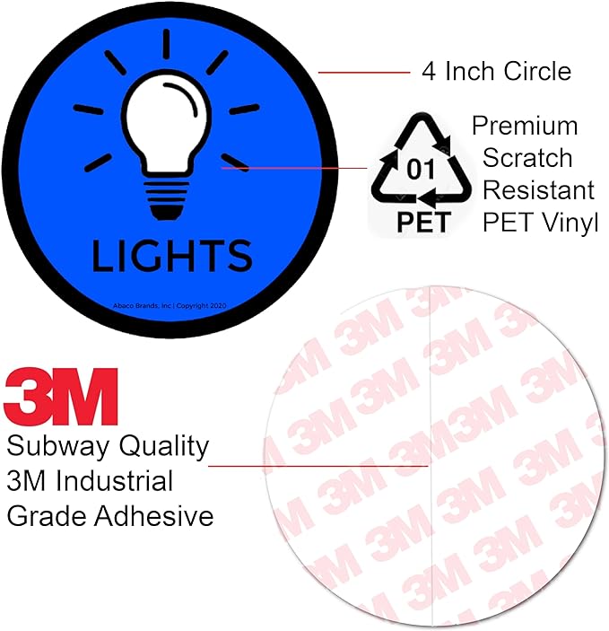 Line Up Spots - Hard Floor Stickers | Numbered 1-30, 6 Colors, 6 Action Circles