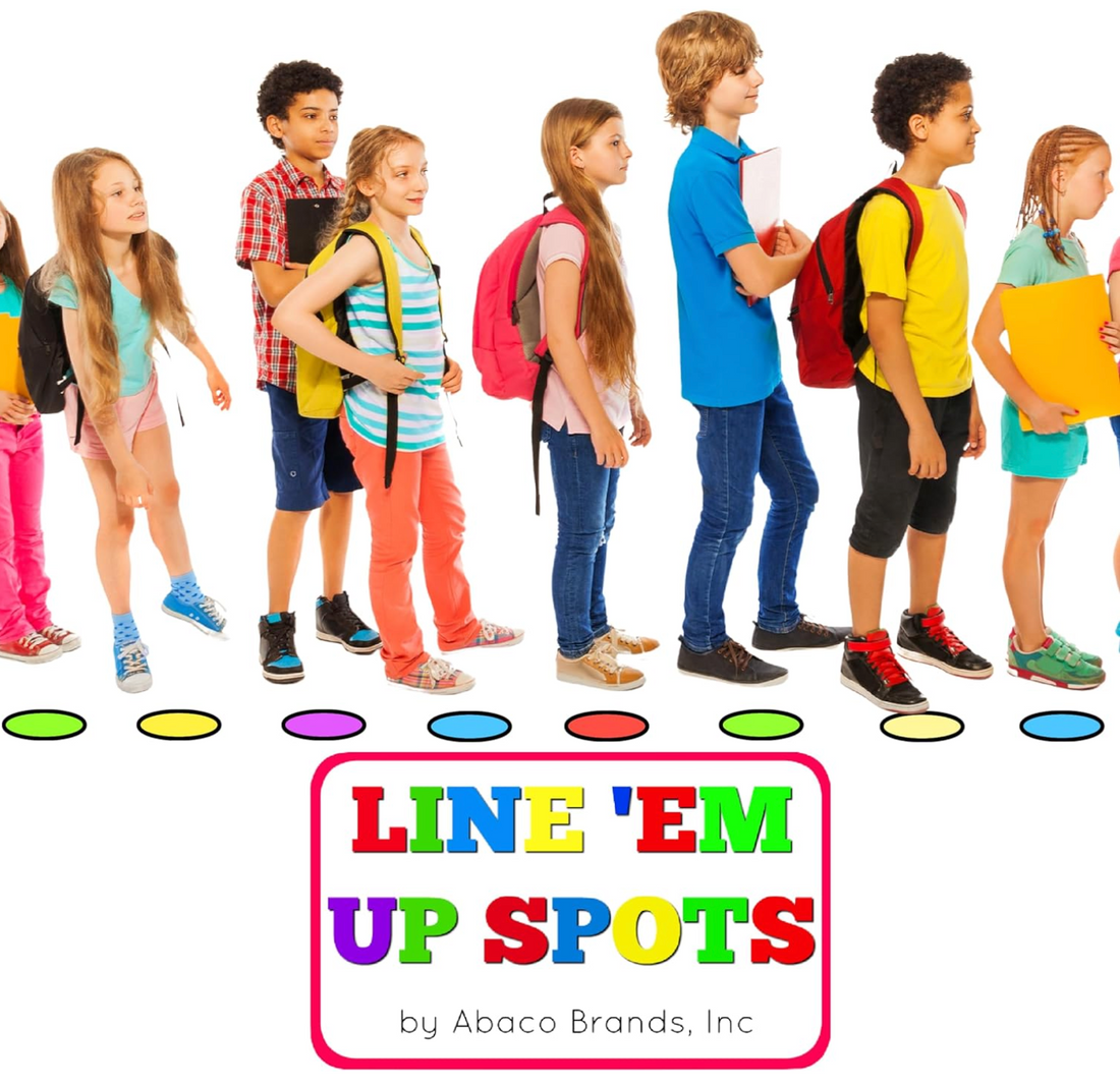 Line Up Spots - Hard Floor Stickers | 5 Colors + 6 Action Circles