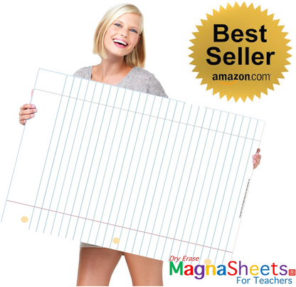 MagnaSheets - Jumbo Sized Magnetic Notebook Paper 22x28 Inches