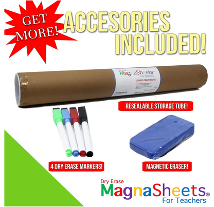 MagnaSheets - Jumbo Sized Magnetic Notebook Paper 22x28 Inches